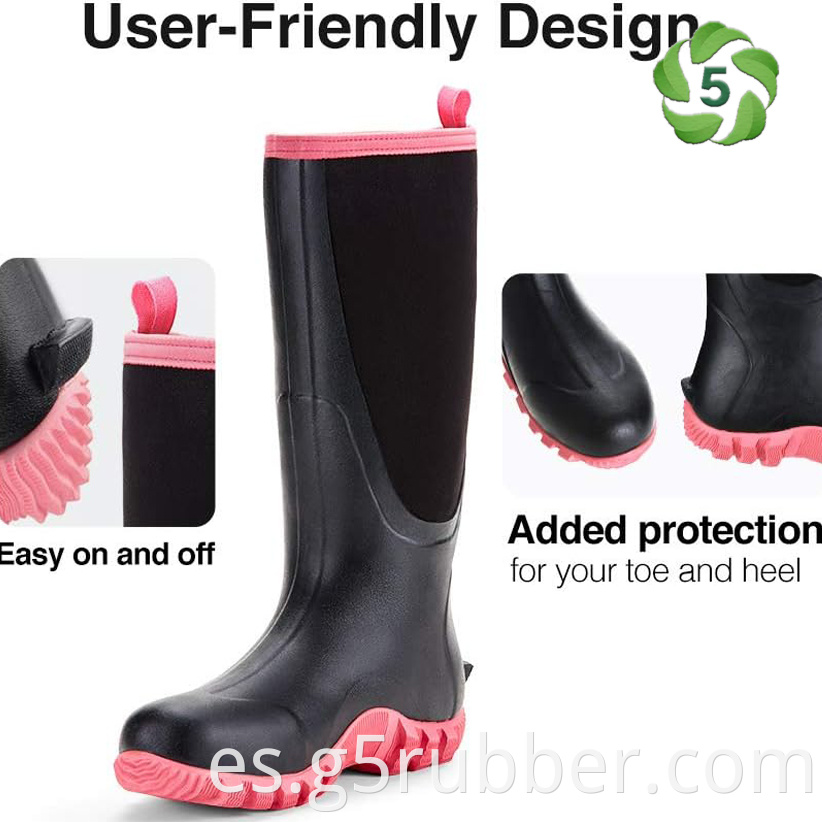 Women Waterproof Rain Boots With Steel Shank